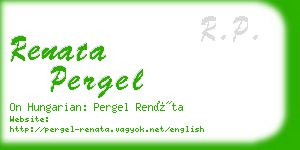 renata pergel business card